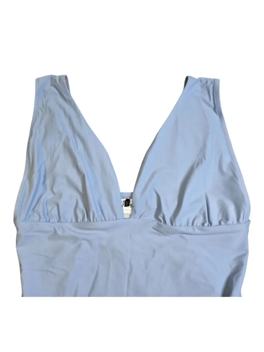 NWT Women's - J. Crew V-Neck One-Piece Swimsuit Blue Mist, Size 22